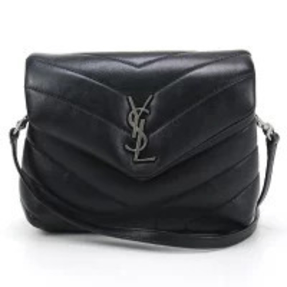 Saint Laurent Crossbody Bag Loulou Leather Black